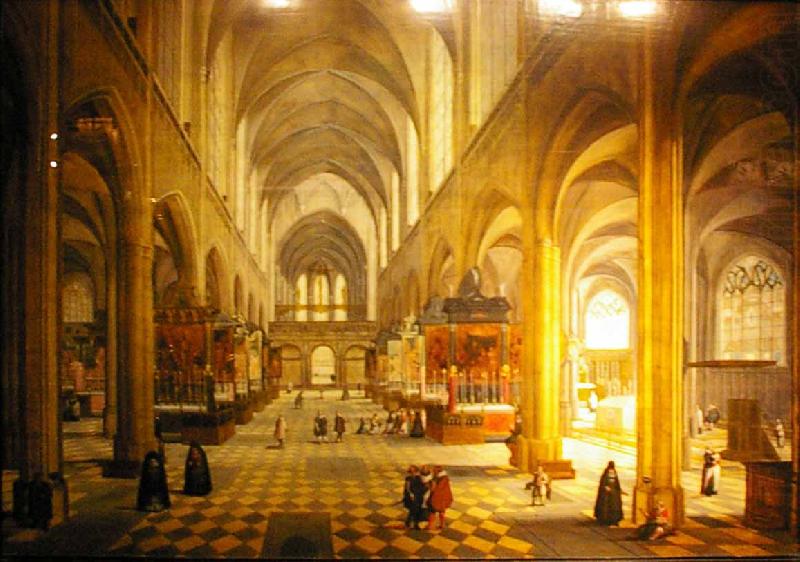 Interior of Antwerp Cathedral, Pieter Neefs